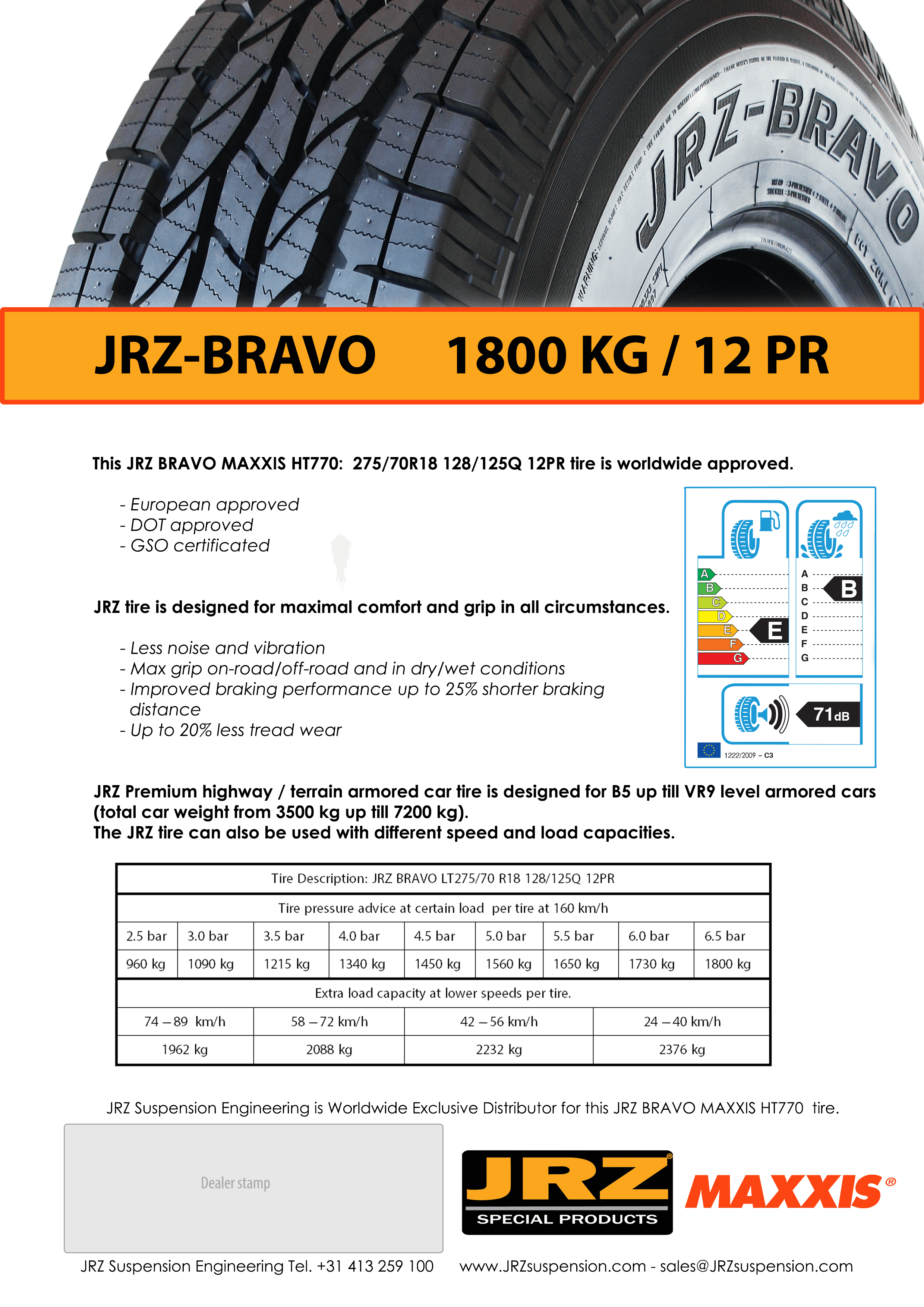 JRZ/BRAVO MAXXIS HT770 | JRZ Suspension Engineering